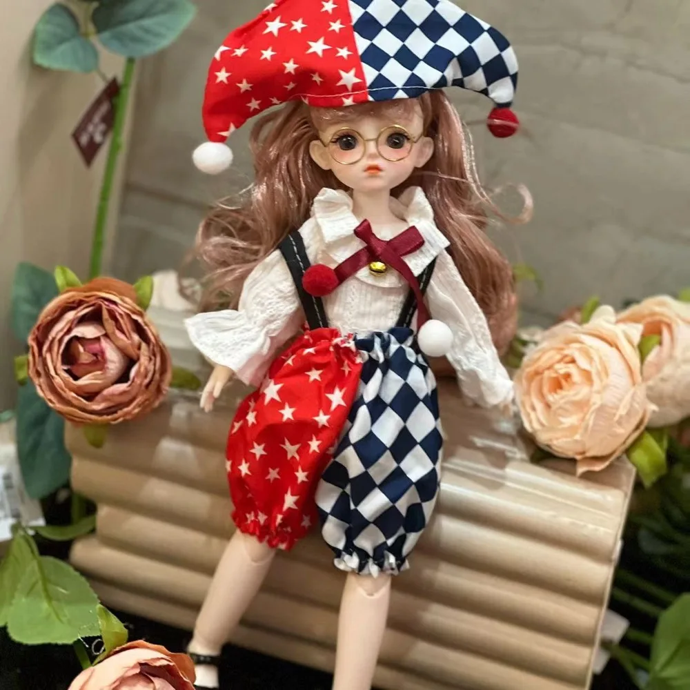 1/6 SD 30cm with Clothes Long Hair High Heel Princess Dress Up Anime Attractive Eyes Princess Makeup Ball Joint Girl Gift