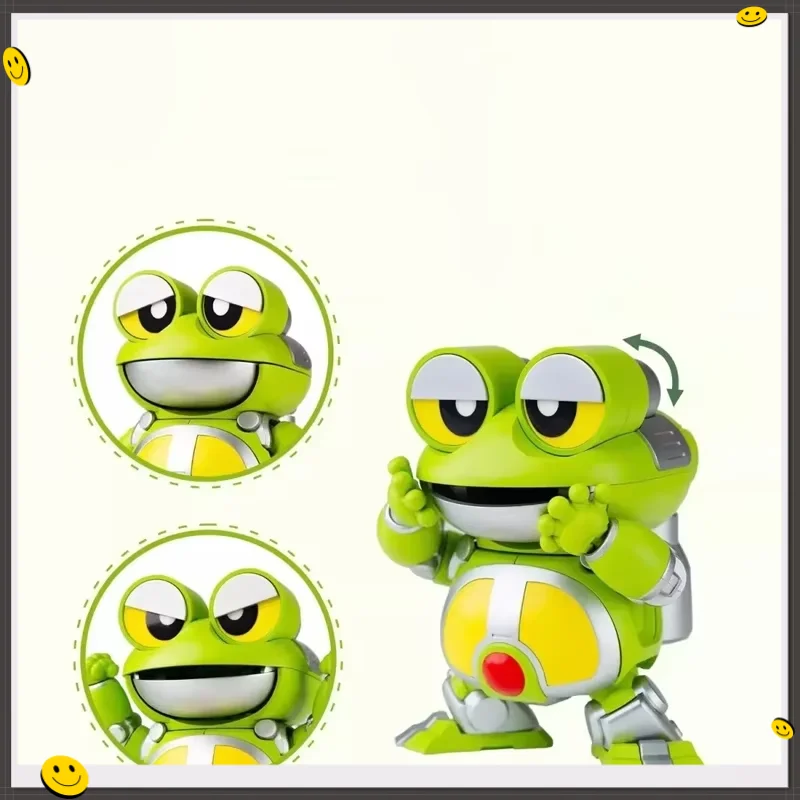 

Qosmos Industrial Orange Cat Cartoon Assembly Model Action Figure Toy Iron Man Little Treasure Frog Gua Gua Dragon Fifth Shot