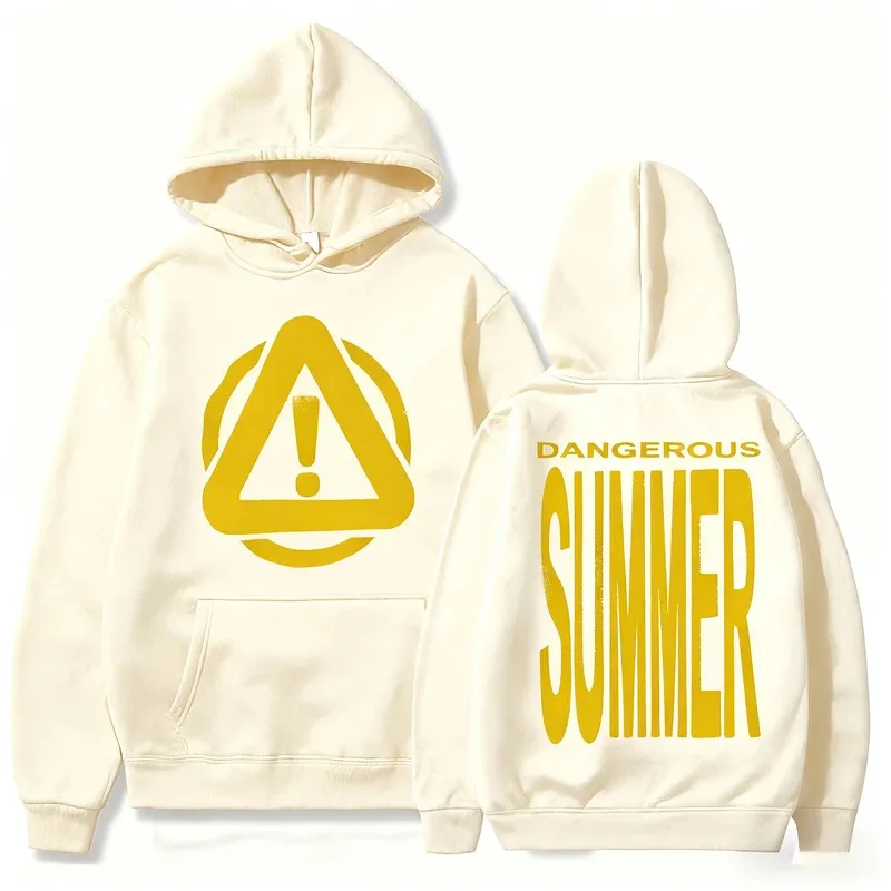 خطر الصيف تحذير موضة طباعة هوديي ييت المغني محايد الشتاء هوديي الهيب هوب الشارع الشهير القطن الرجال النساء الخريف هوديي #5