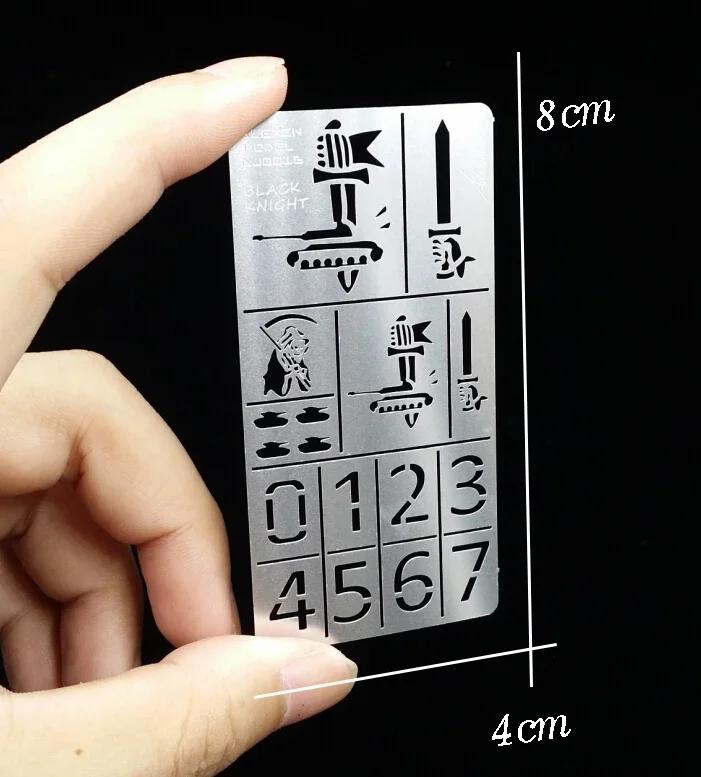 Alexen Models AJ0016 Spraying Template Stencil Model Painting Tool WW2 Black Knight for Adults Model Hobby Tools DIY