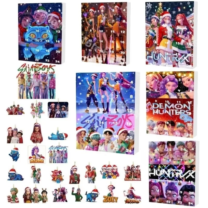 

New Kpop Demon Hunters Advent Calendar Rumi Mira Zoey Tiger K Pop Demon Hunters Christmas Countdown Advent Calendar Gift 24 Days