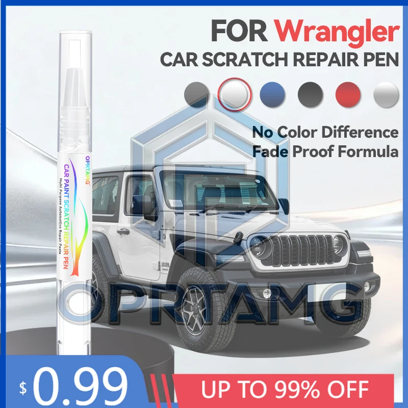 

2026 Hot Paint Repair Pen Touch Up Scratch Remover DIY Auto Accessories Black White Blue Yellow For Jeep Wrangler 1987-2025 YJ