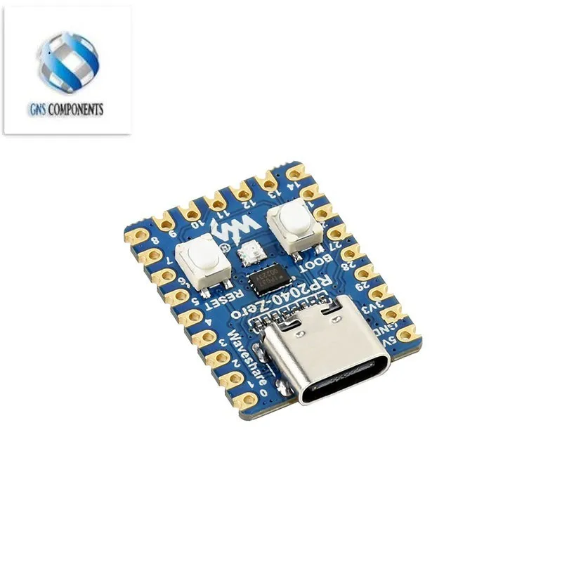 RP2040-Zero RP2040 untuk Modul Papan Pengembangan PICO Mikrokontroler Raspberry Pi Dual-Core Cortex M0 + Flash Prosesor 2MB