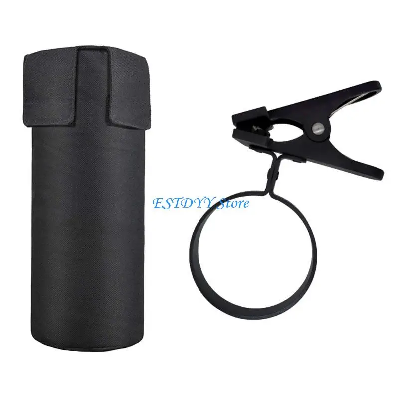 

G6DE Drumstick Bag for Drum Set Clamp on Bag Container Drumstick Container Bag