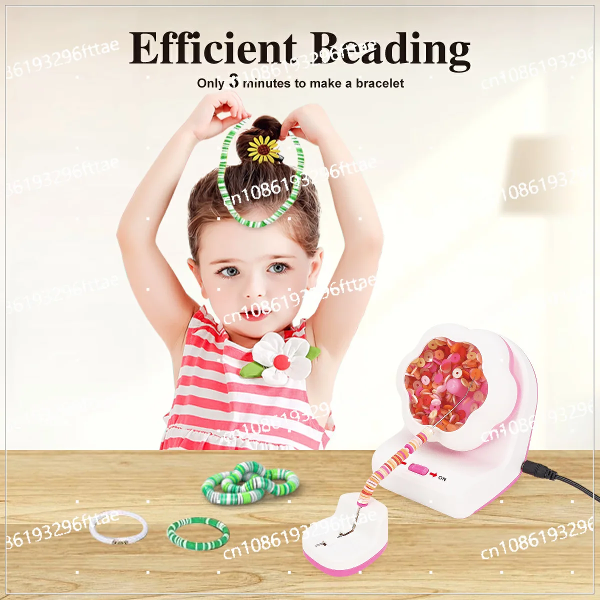 Electric Automatic Beading Machine Bowl DIY Manual Beading Machine Soft Pottery Sheet, Rice Bead Beading Tool