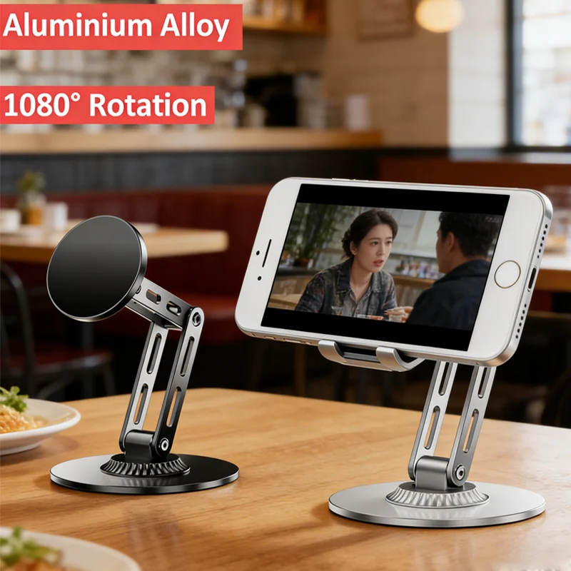 

1080° Rotation Magnetic Desk Phone Holder Stand Magnet Car Mount Smartphone GPS Mobile Cell for iPhone 17 Samsung Samsung Xiaomi