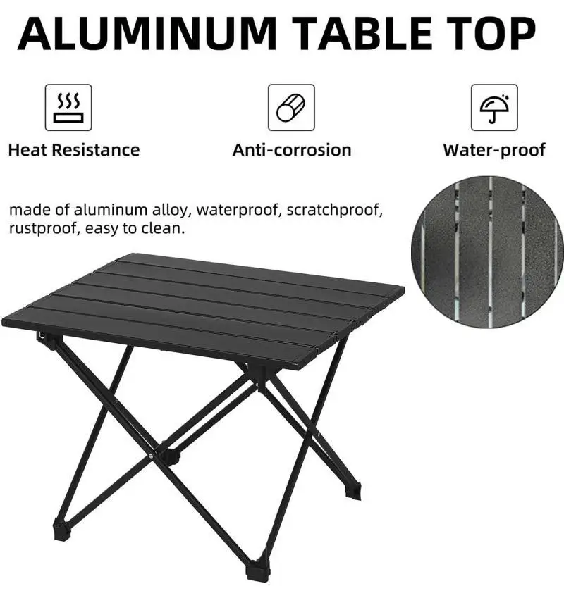 Outdoor Folding Table Ultralight coffee tables Portable Table Aluminum Alloy table Camping BBQ Picnic Tables Small Garden table