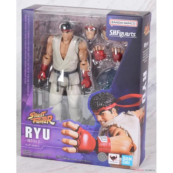 

Bandai S.H.Figuarts Street Fighter Ryu Outfit 2 Reissue Highly Articulated Action Figure with Extra Accessories