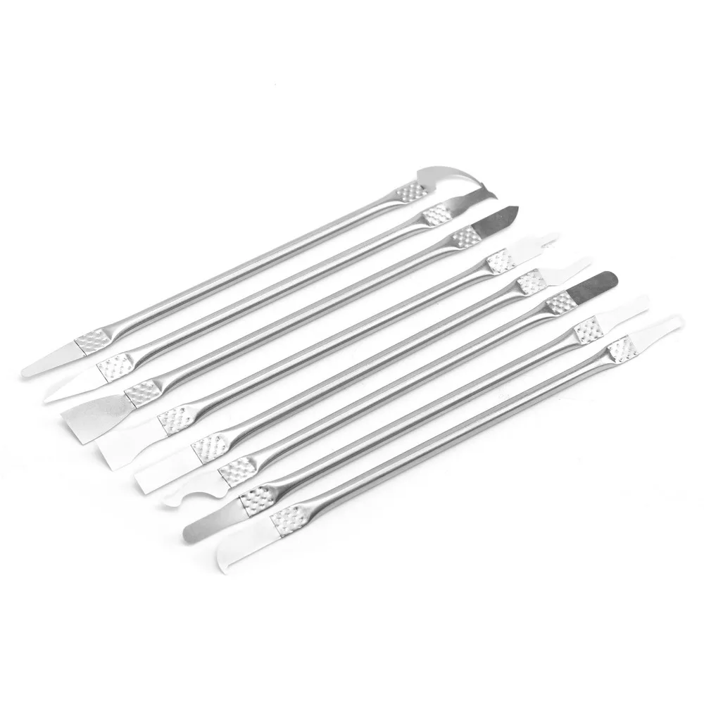 8pcs Ultra Thin Blade IC Chip Removal Tool Metal Spudger Dual Ends CPU Remover Knife Disassemble Pry Tool Alignment Tool