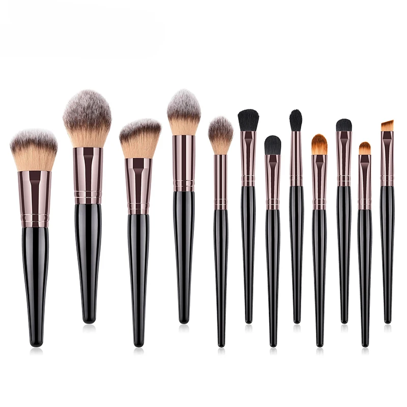 Conjunto de pincéis de maquiagem para base de alta qualidade, pincel de maquiagem profissional, pó líquido, sombra, vinco, corretivo, ferramentas cosméticas requintadas