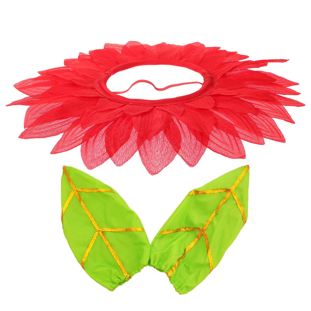 Sunflower Headgear Funny Costume Headpiece Headdress for Kids Pallet with Seeder Dance Party Hat Cosplay