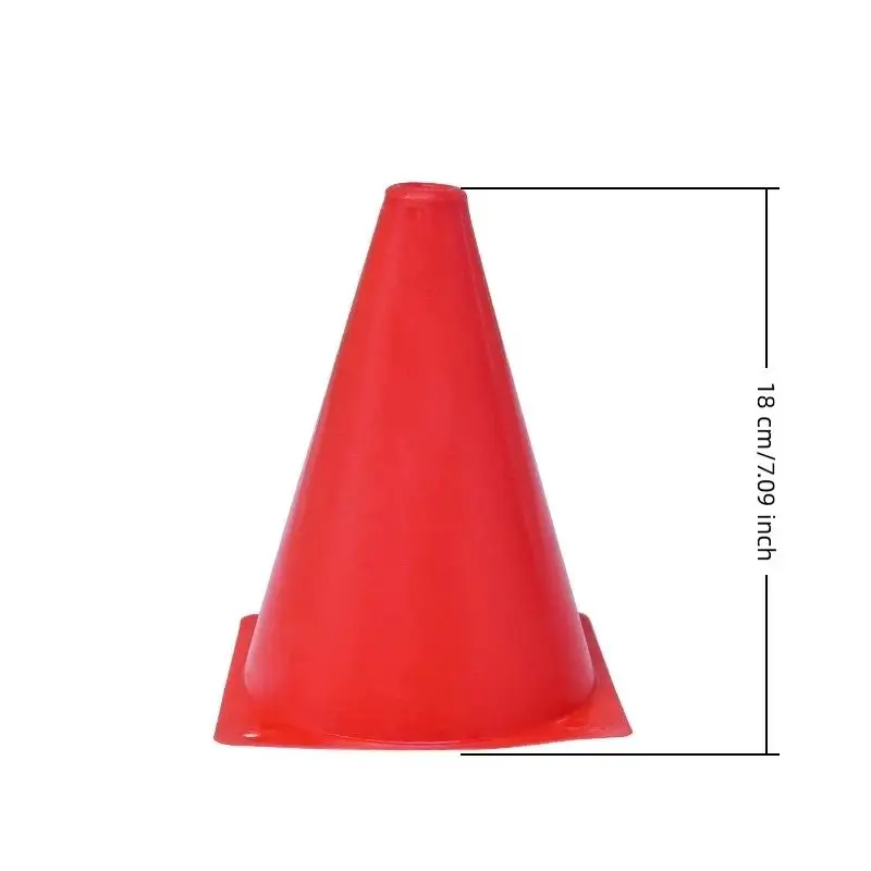 Sportmarkierungskegel für Jugendliche, 10 Stück, 18 cm, Trainingskegel für Fußball, Agility-Übungen, Outdoor-Übungsausrüstung – Detail 2