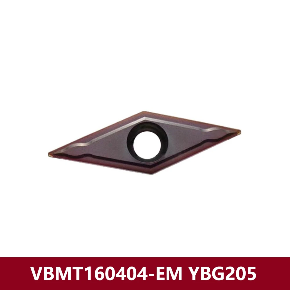 VBMT331-EM VBMT160404-EM YBG205 Original VBMT 160404 EM Carbide Inserts Blade VBMT1604 VBMT16 Turning Tools Machine Holder Bar