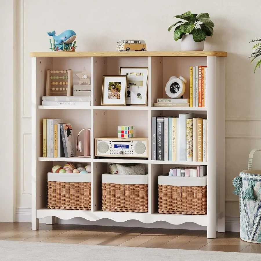 9 Cube Bookcase, Bookshelf and Toy Storage Organizer for Rooms