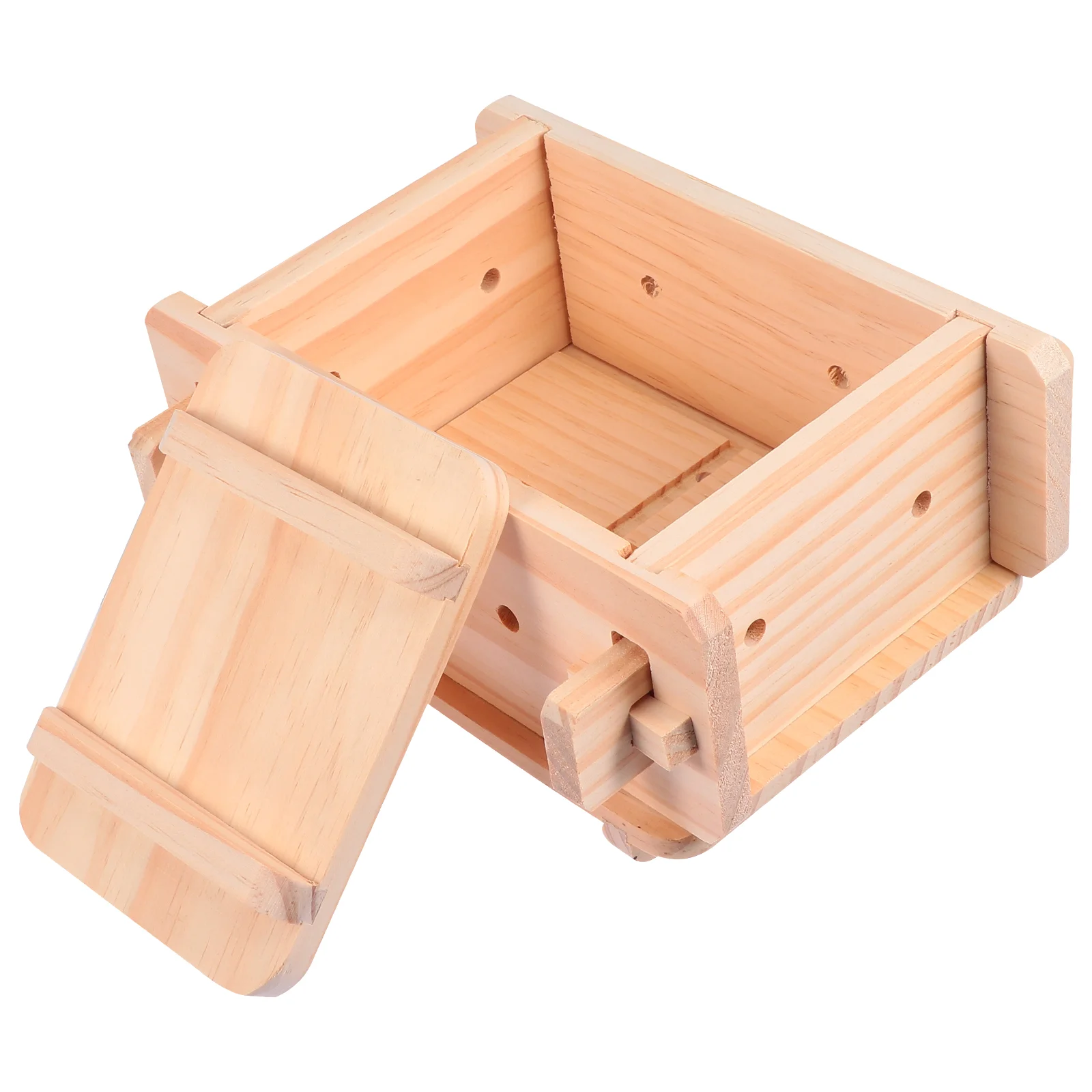 

1 Piece Tofu Mold Wooden Maker Home Kitchen Tool Eco Friendly Safe Use Practical Tofu Pressing Box Handmade