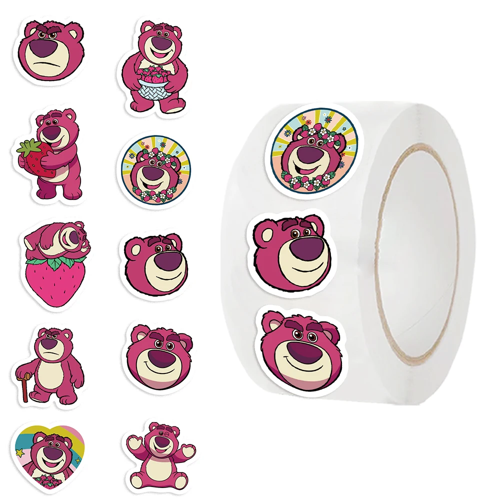 500 sztuk Disney Lotso Toy Story naklejki na zabawki naklejki dla uczniów nagrody szkolne naklejki na laptopa etykiety na telefon