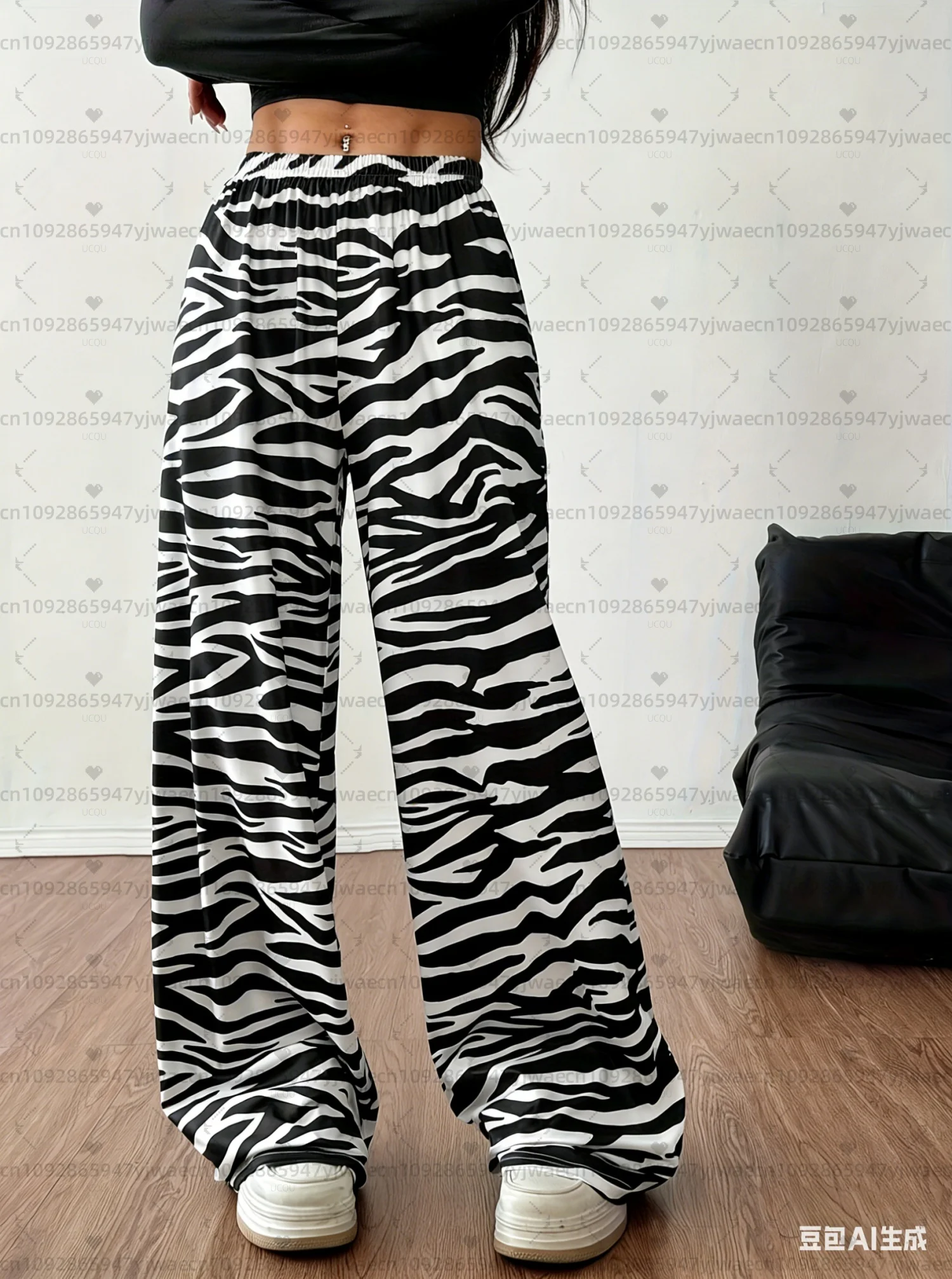 2026 Summer women  zebra print loose Long Pants Women Pajamas Pants Casual Daily Long Pants Men Women Pajamas Trousers