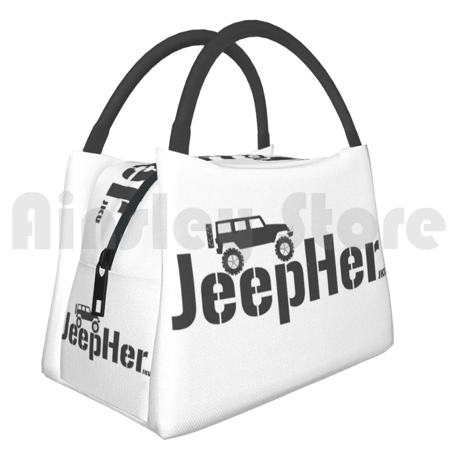 Cooler Lunch Bag Picnic Bag Jeepher. Jku Jeeper Jeepher Offroad Mud Distressed Jk Jku Xk Wk Jeeps Outdoors