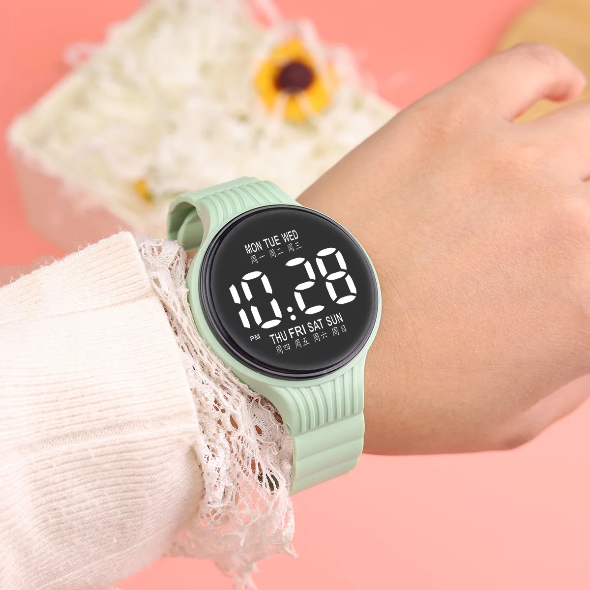 Orologi da polso digitali a LED per bambini Studenti Orologio sportivo impermeabile per bambini Ragazzo Ragazza Orologi elettronici con cinturino in silicone per esterni