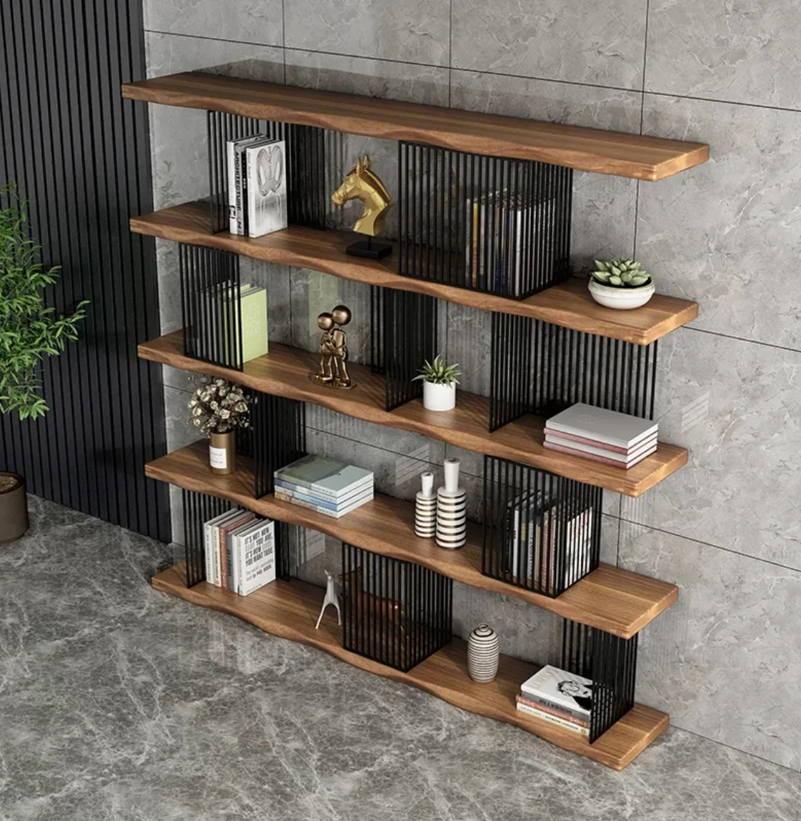 Bookshelf Simple Living Room Multi -layer Landing Shelves Student Study Room Small Display Storage Shelf Storage Container