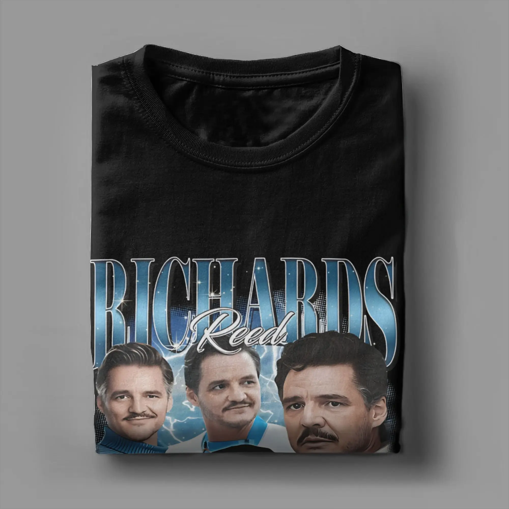 RICHARDS RICHARDS PEDRO PASCAL vintage AKA MR. FANTASTIC FOUR T-shirt da uomo in cotone divertente O-collo manica corta