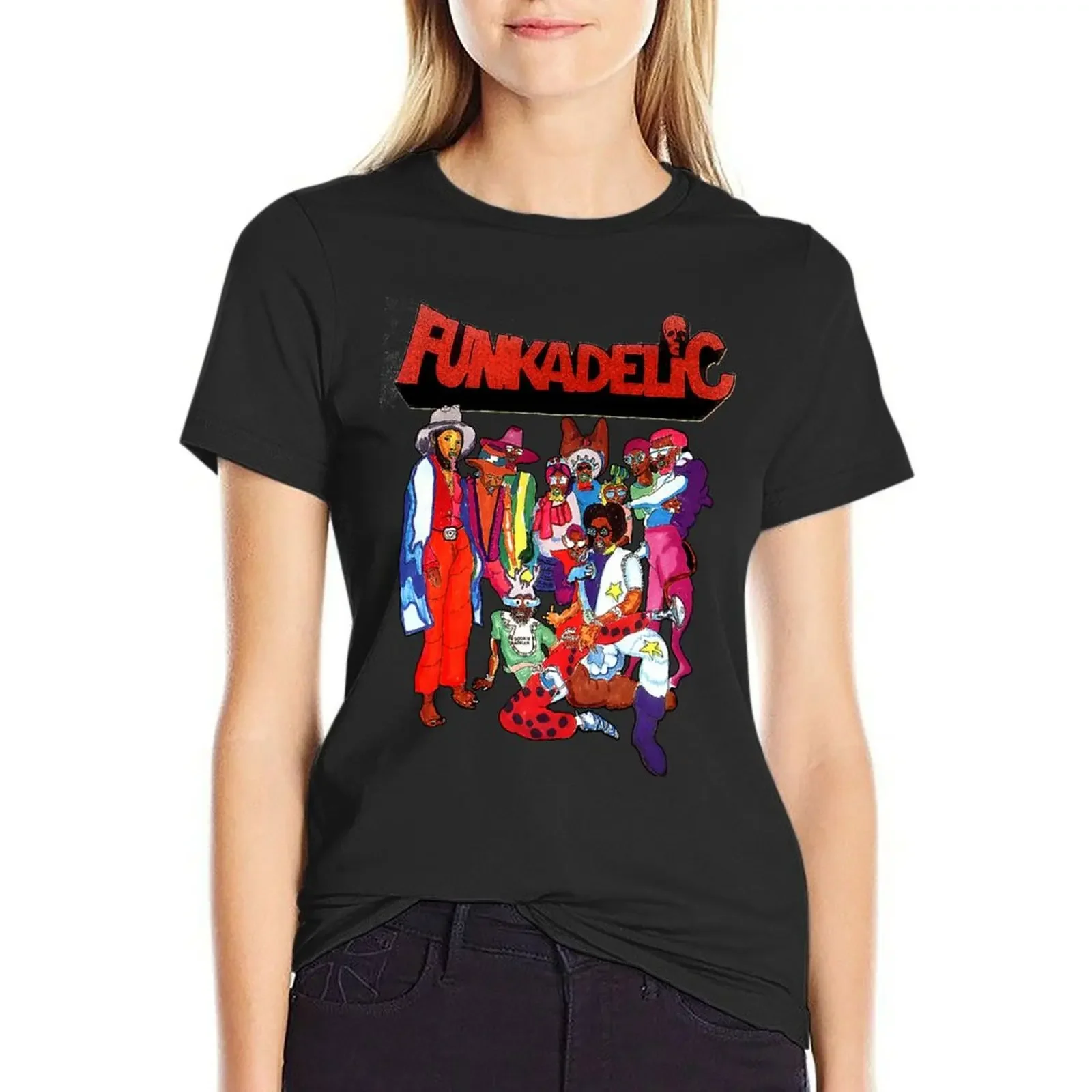 

Funkadelic Tribute D-4 Shirt T-shirt female vintage clothes summer top plus size t shirts for Women loose fit