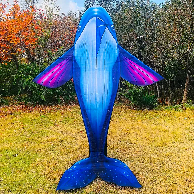 free shipping whale kite flying for kids Outdoor play steering kite toys for boy flying papalotes for children Adult kite fun