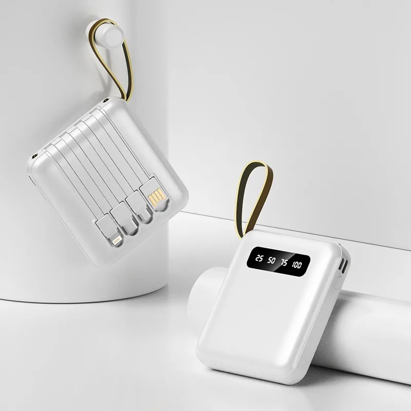 

With Cable LED Digital External Battery Pack for iPhone for Samsung Powerbank 20000mAh Portable Power Bank