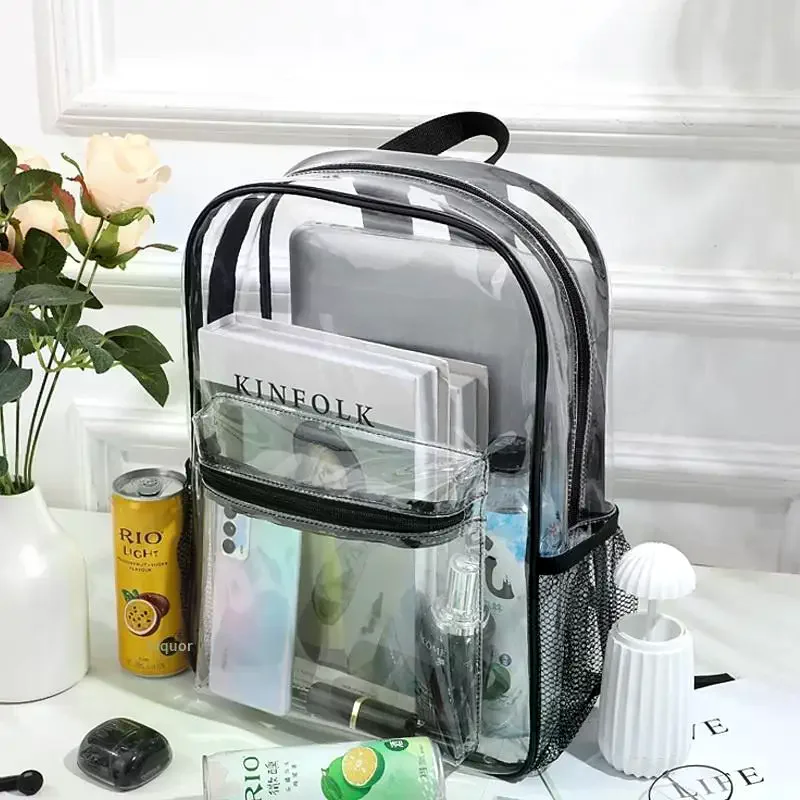 

Прозрачный рюкзак из ПВХ большой вместимости для активного отдыха, походов, путешествий, школы, невидимый школьный рюкзак для занятий спортом