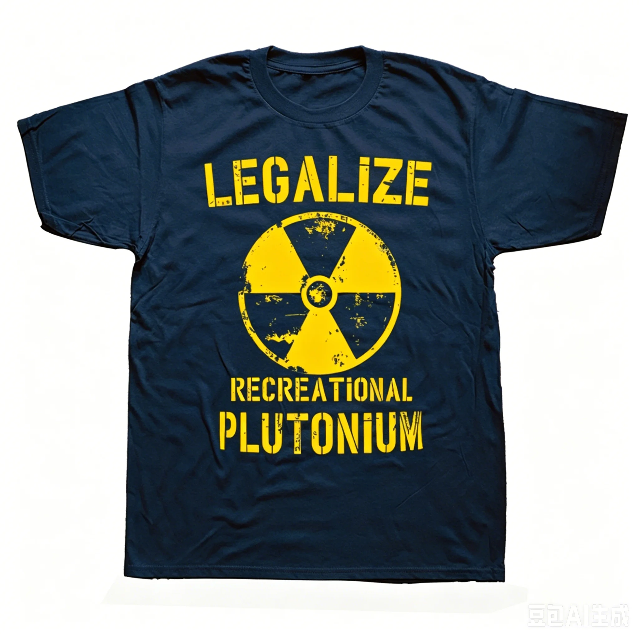 Funny Legalize Recreational Plutonium Graphic T-shirts Men Women's Fashion Casual Tshirt 100% Cotton Loose Oversized T Shirt