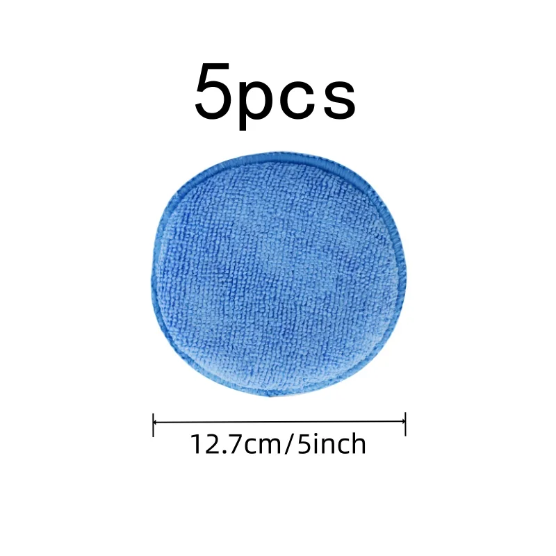 Washable Reusable Car Buffing Pads 5 pcs, perfect for Furniture Polishing, Ultra Soft Scratch Free, Multipurpose