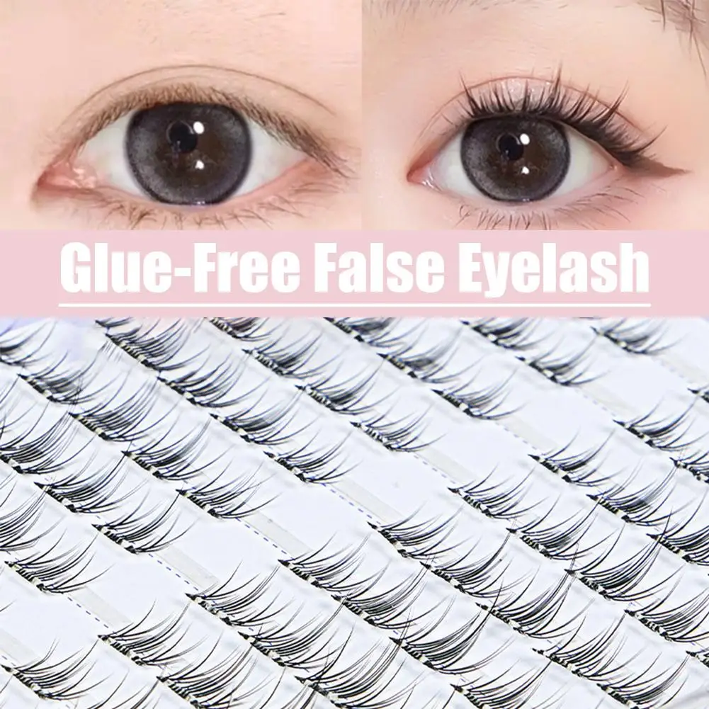 خالية من الغراء الرموش الصناعية 10 صفوف ماكياج ملحقات فردية مجموعات رمش تطعيم ماكياج رمش كيت H0D6 #3