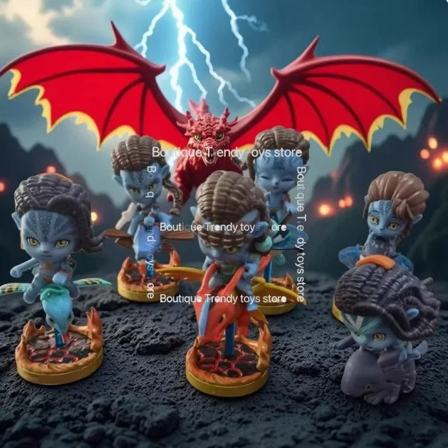 

【New Product】 6pcs/set Movie Characters Neytiri & Jake with Banshee PVC Figure Model Toys Home Decor hildren Kids Gifts