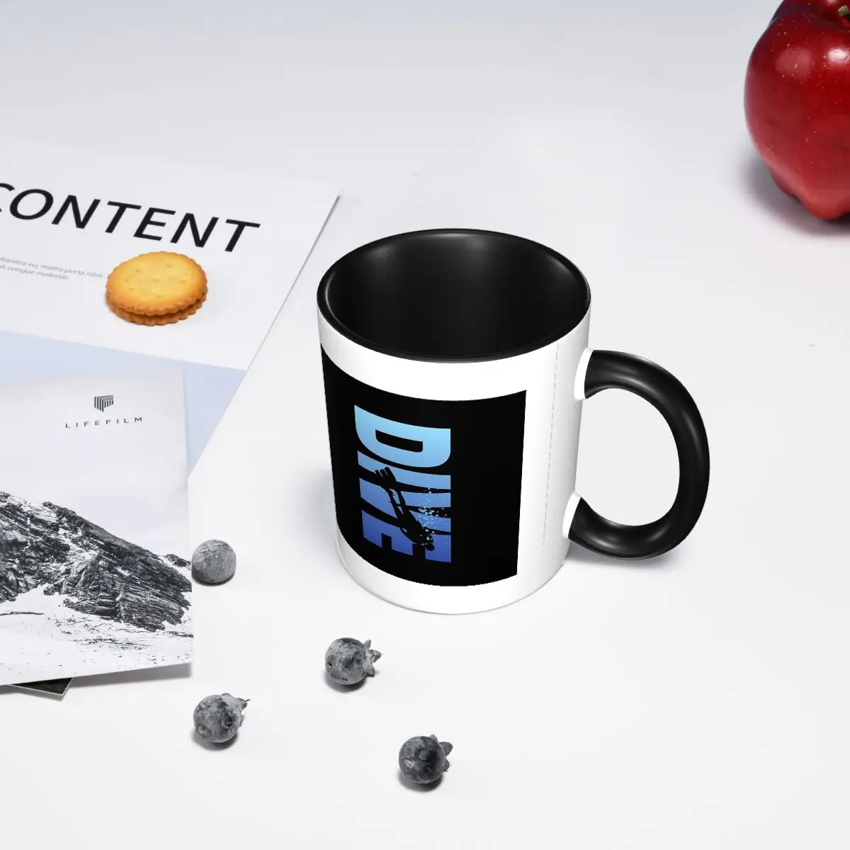 

Кружка для подводного плавания с аквалангом, забавные керамические кофейные чашки, чайные кружки, чашка для молока, посуда для напитков, подарки для женщин и мужчин