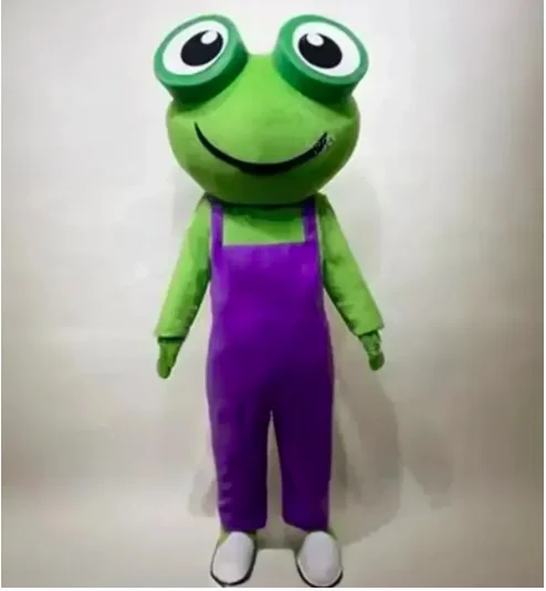 

New Adult Hot Sale Foam Frog Fancy Cartoon Mascot Costume Plush Christmas Fancy Dress Halloween Mascot Costume