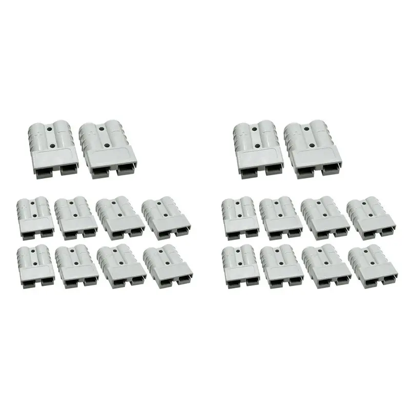 

A59Z-20PCS Anderson Style Plug Connector 120A With Anderson Handle Forklift Battery Charging Quick Connectors Kit Gray