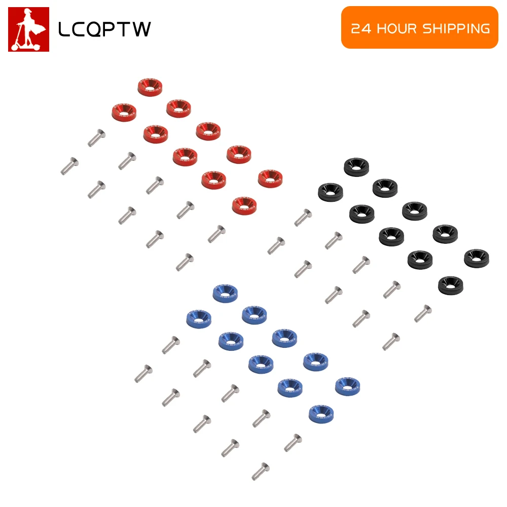 

10Pcs E-Scooter Fasteners Screws Handle Bar Decorative 10 Colors Screws Washer For Dualtron 1 2 3 Thunder Eagel Ultra Zero 9