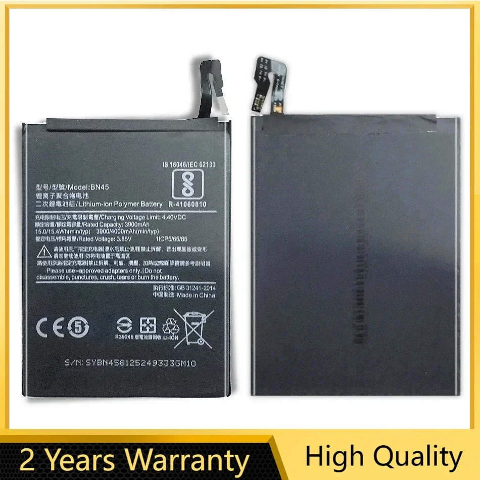 Li-ion Battery For Xiaomi Redmi Note 5, Note5 Cell Phone BN45, 4000mAh BN 45