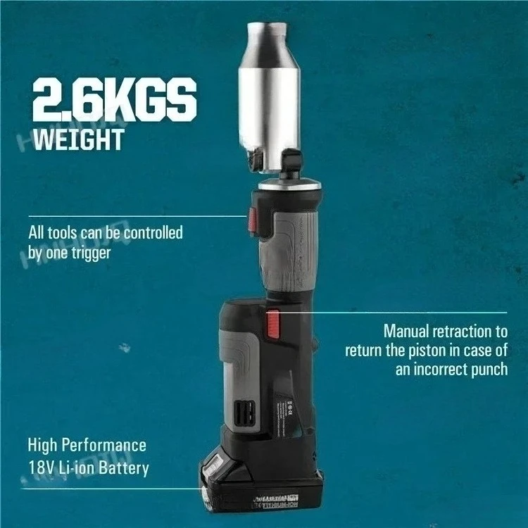 ZUPPER PZ-6AL مجموعة ثقب هيدروليكي معدني يعمل بالبطارية