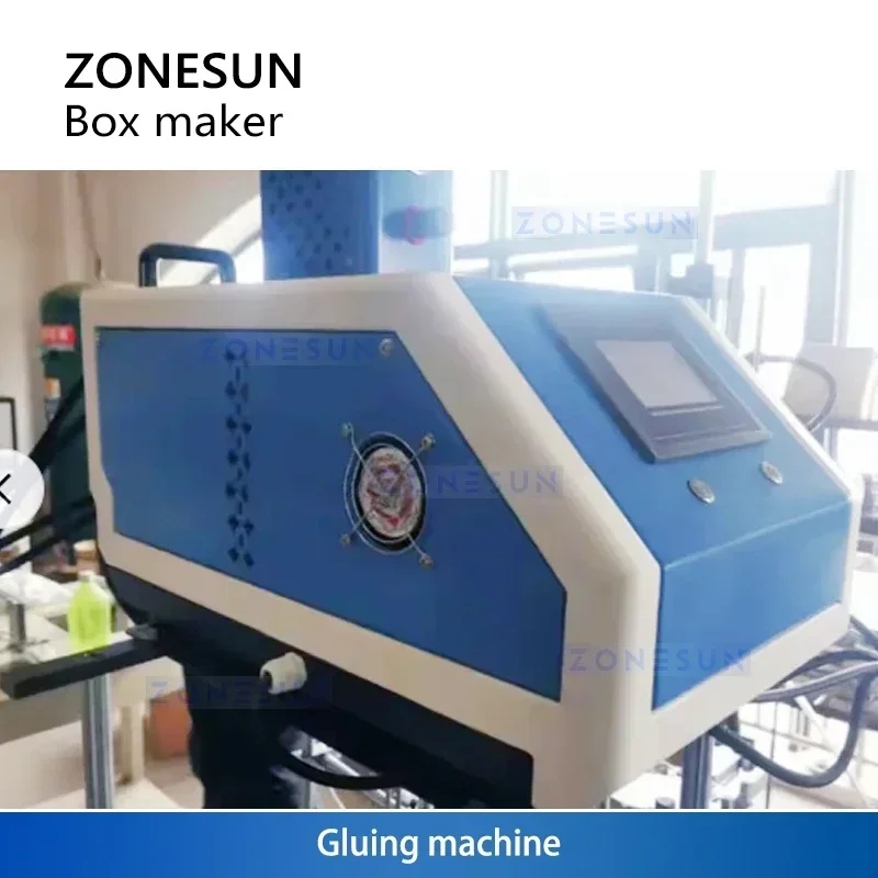 Zonesun Burger Box Floding Machine Karton-Erekturformmaschine Clamshell-Kartonherstellungsmaschine ZS-HBM800