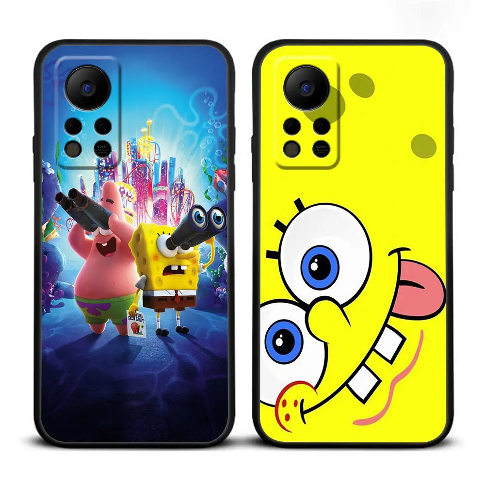 Happy S-SpongeBob S-SquarePants Phone Case For Infinix SPARK 7 6 5 HOT 30 30I 20 20I 20S 5G 12 12I 11 11S 10 10I 10S Case Funda