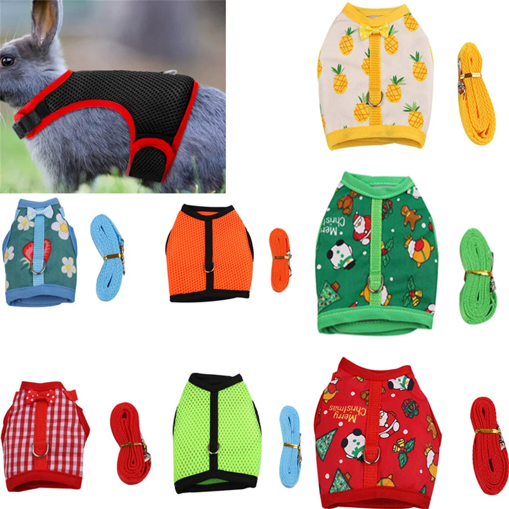 Pet vest belt Adjustable Breathable chicken duck fashion mesh pet with chest back set plus traction chicken duck goose training