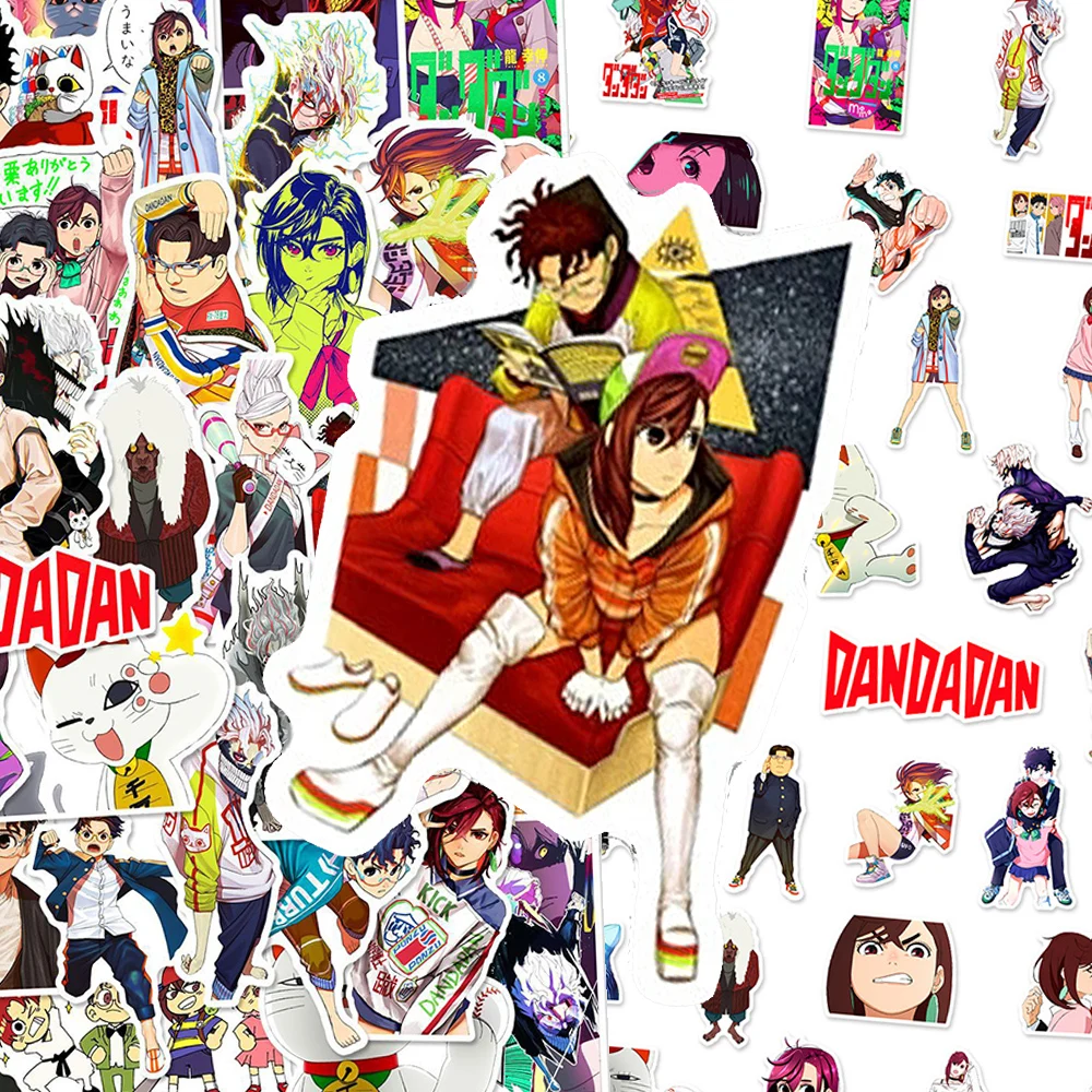 10/30/50pcs Momo Ayase Dandadan Anime Stickers Funny Okarun Cartoon Sticker Luggage Guitar Laptop Helmet Cool Decoration Sticker