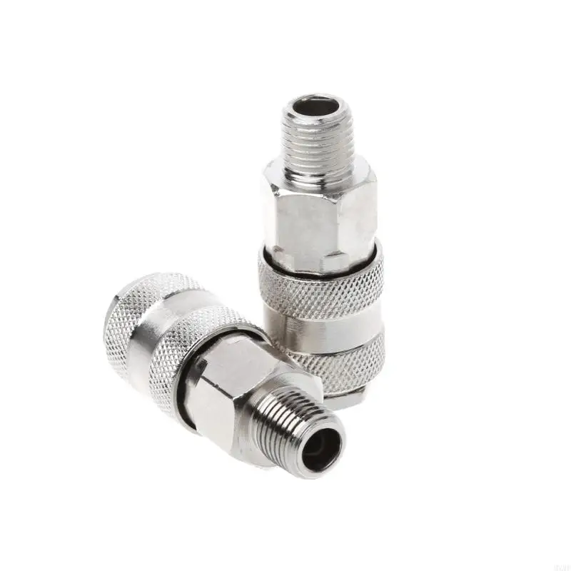 MXMF 1 Pc Euro Air Line Hose Connector Fitting Female Quick Release 1/4 Inch BSP Male