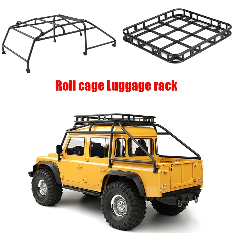 

TRX4 Pickup Roll Cage Luggage Rack for 1/10 RC Crawler Car Traxxas TRX4 Defender Bronco AXIAL SCX10 RC4WD D90 RD110 Upgrade Part