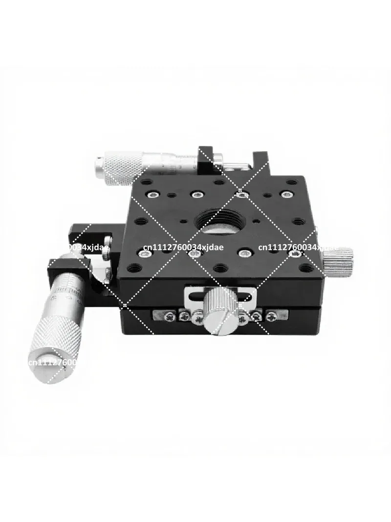 Precision XY-Axis Steel Optical Fine-Tuning Platform, Ultra-Thin Manual Displacement Stage, Lab Alignment Tool