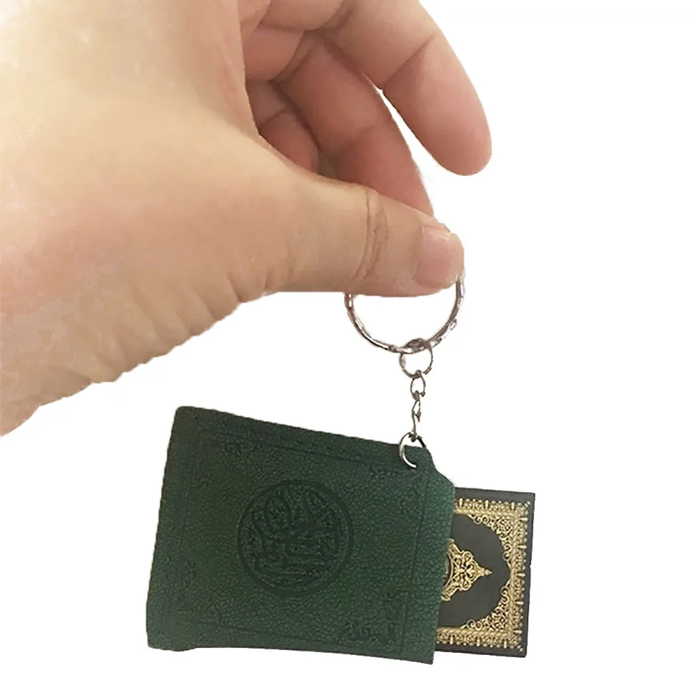 Quran Mini 1 PC Arabic Koran Islamic Muslim Bag Accessories Key Ring Jewelry Keychain Decoration