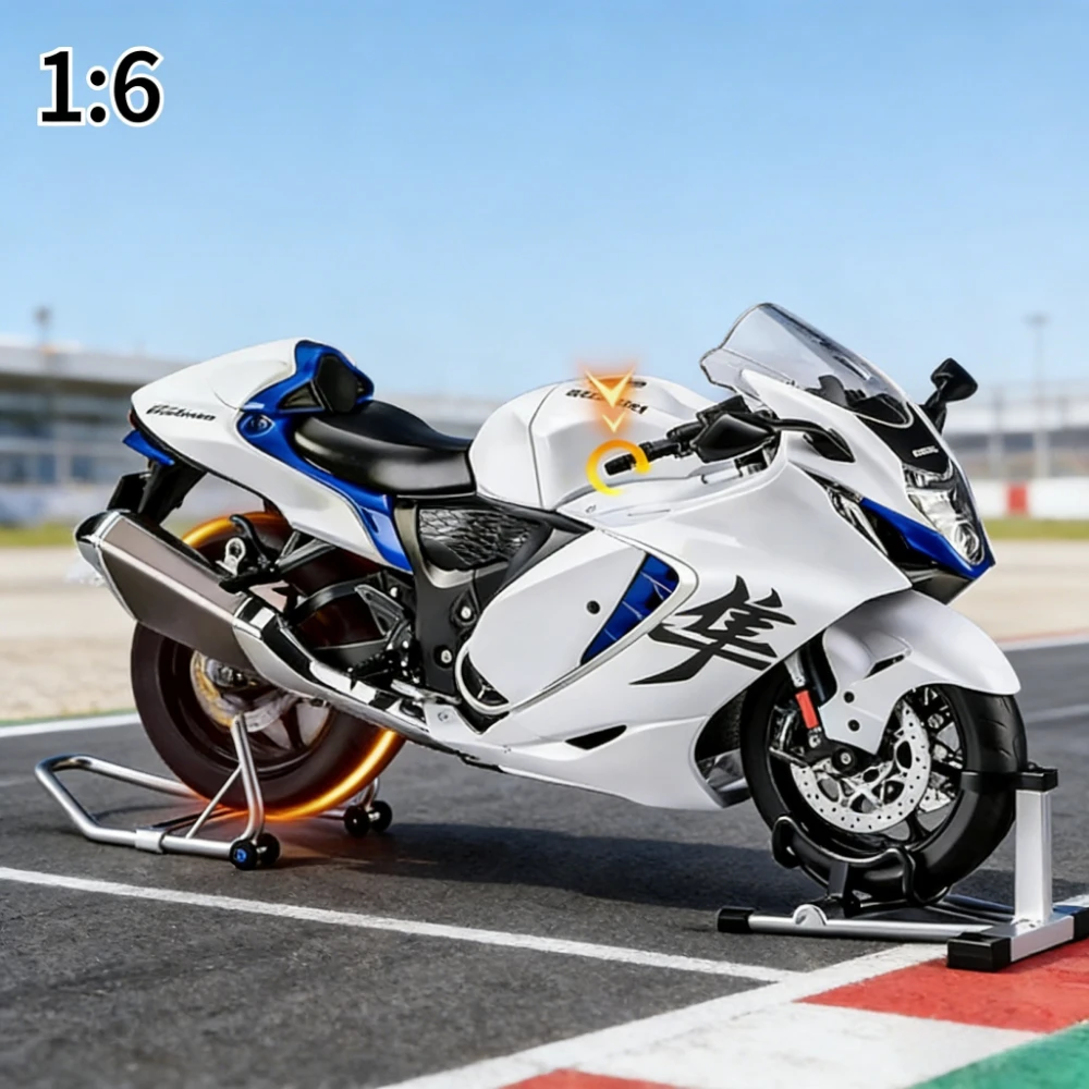 

Spray 1:6 HAYABUSA GSX-1300R Alloy Metal Diecast Motorcycle Model Birthday surprise gift-high-quality replica collectible item