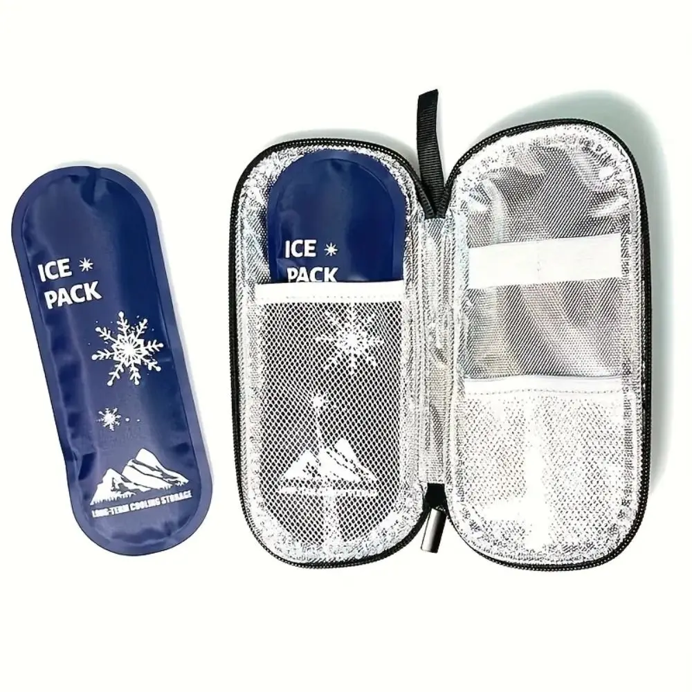 1/2pcs Reusable Diabetic Insulin Cooling Bag Cooler Insulation Multifunctional Portable Cooling Ice Bags Lightweight