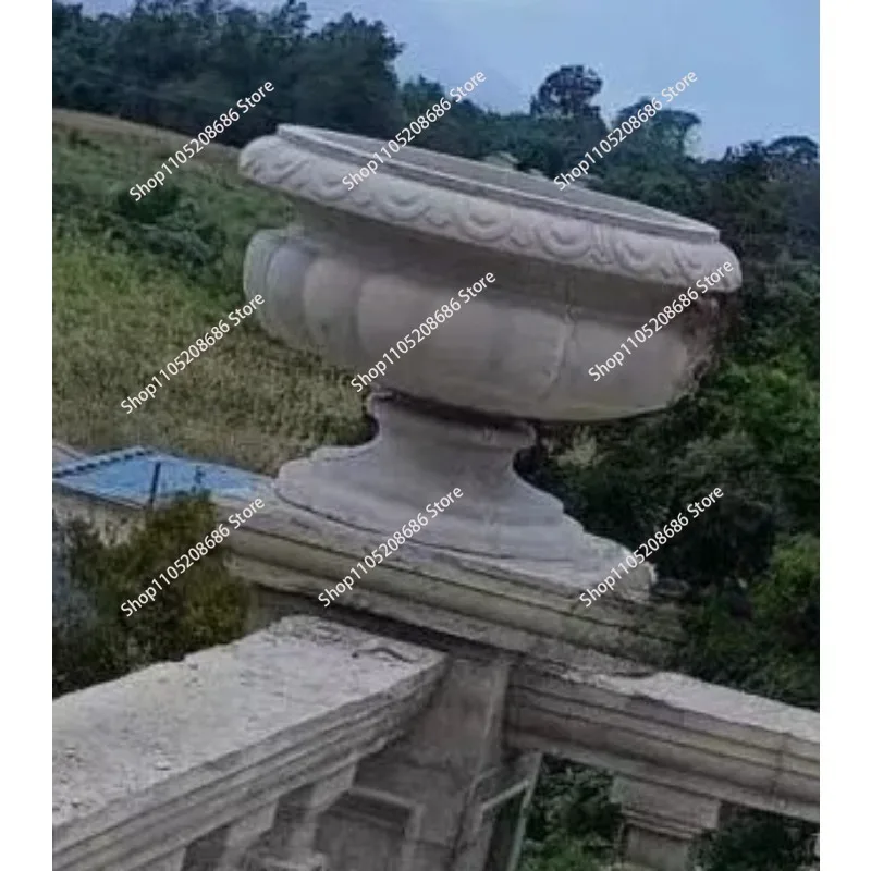 

for Roman column flower pot mold balcony villa cement guardrail round fence decoration building model template European style